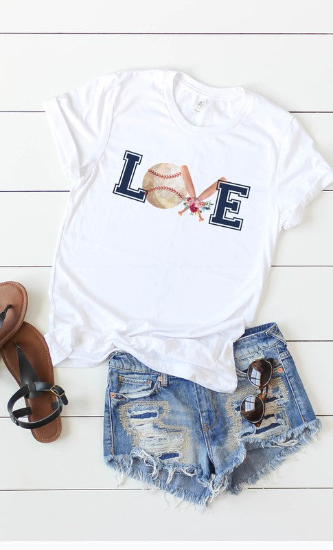 Love Baseball Graphic Tee