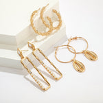 Load image into Gallery viewer, Gold Tone 3 Piece Earring Bundle
