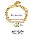 Load image into Gallery viewer, TREND ALERT - Safety Pin Clasp Bracelet