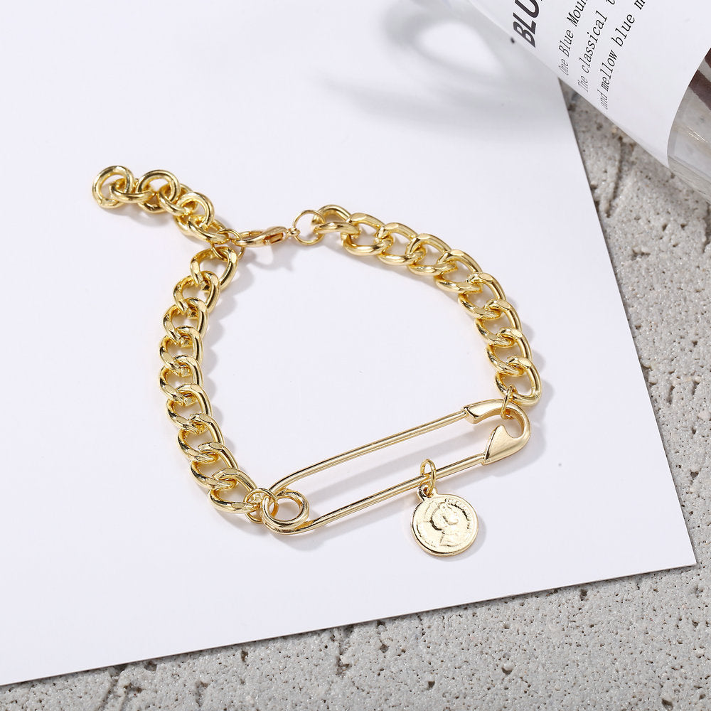 TREND ALERT - Safety Pin Clasp Bracelet