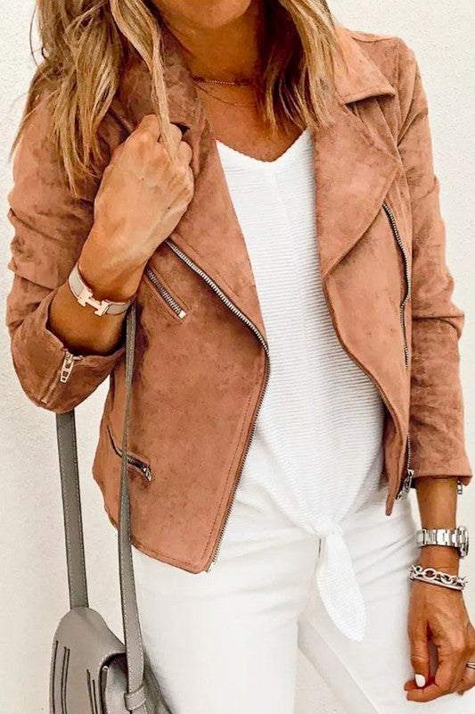 Soft Swede Zippered Jacket