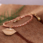 Load image into Gallery viewer, Rose Tone 'Lips" Clasp Bracelet