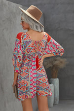 Load image into Gallery viewer, Bohemian Vintage Print Mini Dress