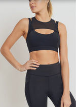 Load image into Gallery viewer, Harness Mesh Hybrid Racerback Sports Bra