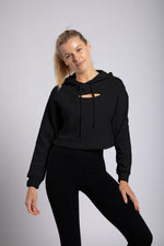 Load image into Gallery viewer, Cropped Peekaboo Hoodie