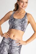 Snakeskin Butter Soft Sports Bra