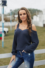 Load image into Gallery viewer, Shoulder Juliette Knitted Sweater