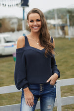 Load image into Gallery viewer, Shoulder Juliette Knitted Sweater