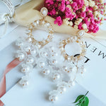 Load image into Gallery viewer, Flower Chandelier Earrings