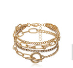 Load image into Gallery viewer, Layered Clasp Bracelet Set