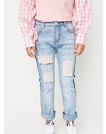 Load image into Gallery viewer, Hayden Girls Patchwork Jeans