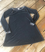 Load image into Gallery viewer, Ultra Soft T-shirt Dress with Zipper Detail