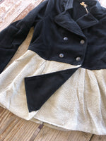 Load image into Gallery viewer, Black Fleece and Sweater Combo Jacket