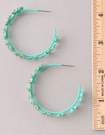 Load image into Gallery viewer, Flower Hoops