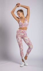Load image into Gallery viewer, Peace and Love Tie-Dye Sports Bra