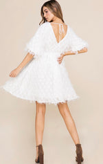 Load image into Gallery viewer, Short Sleeved Flocked Dress