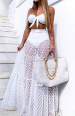 Load image into Gallery viewer, Sheer Swimsuit Coverup Skirt