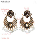Load image into Gallery viewer, Rhinestone Boho with Drop Pearls