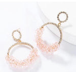 Load image into Gallery viewer, Crystal and Rhinestone Hoops