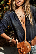 Load image into Gallery viewer, Distressed Washed Out Denim Shirt