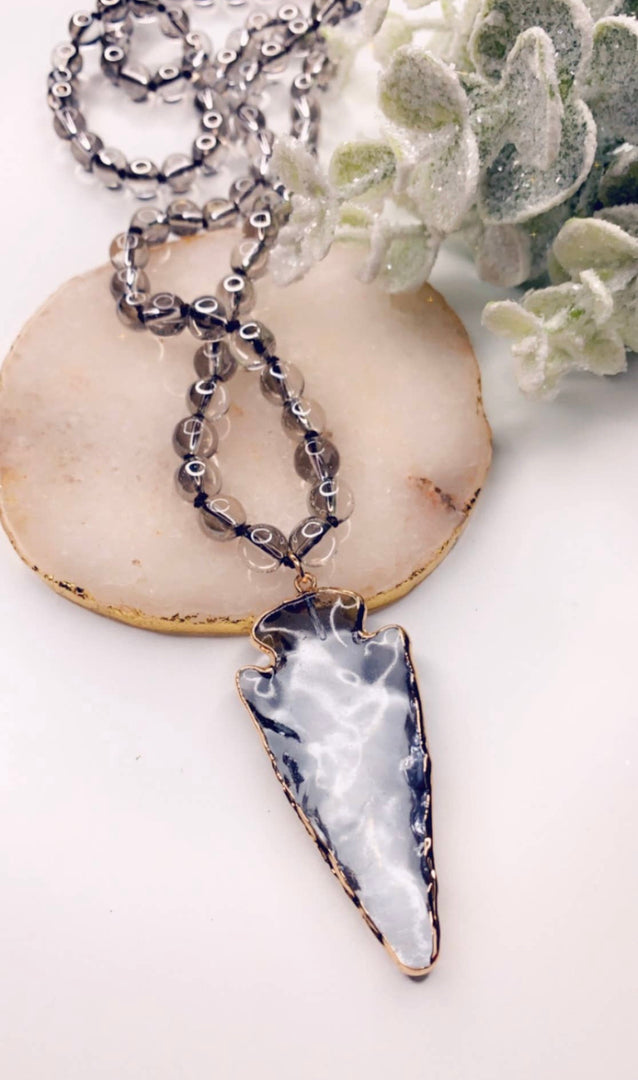 Beaded Arrow Necklace