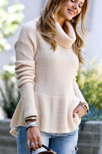 Load image into Gallery viewer, Peplum Sweater ***High sellout