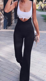 Load image into Gallery viewer, Plunging Spaghetti strap Jumpsuit