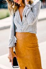 Load image into Gallery viewer, Plunge V Neck Sweater