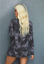 Load image into Gallery viewer, Gray Tie Dye Cardigan
