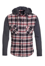 Load image into Gallery viewer, Men’s Flannel Shirt Hoodie