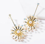 Load image into Gallery viewer, Sun Burst Stem Earrings