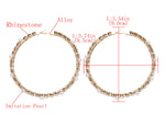 Load image into Gallery viewer, Rhinestone and Pearl Hoops