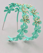 Load image into Gallery viewer, Flower Hoops