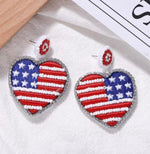 Load image into Gallery viewer, God Bless America Earrings
