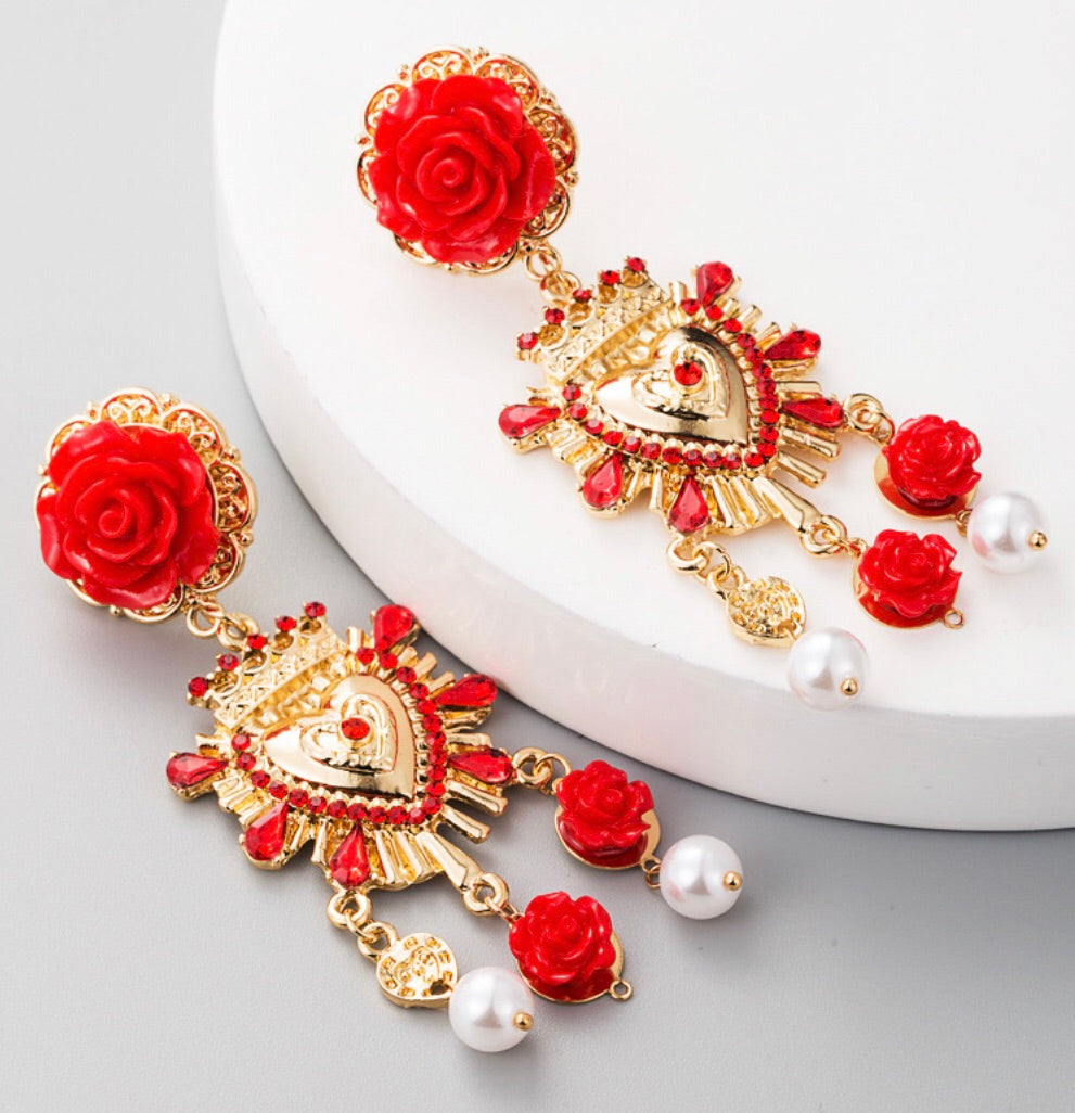 Denmark Monarchy Style Earrings
