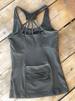 Load image into Gallery viewer, Fitted Tank Top with Back Pocket!
