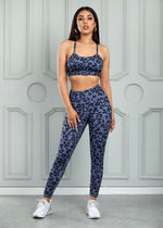 Load image into Gallery viewer, Leopard Sports Bra and Legging Set