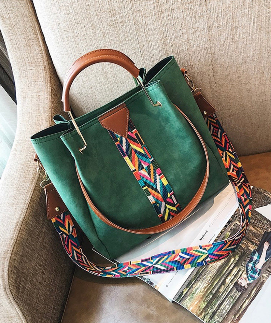 Colorful Strap Handbag