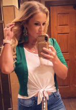 Load image into Gallery viewer, Green Tassel Earrings