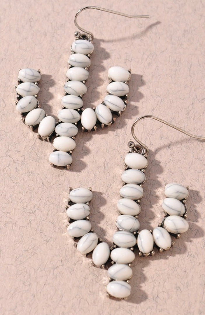 Cactus Stone earrings
