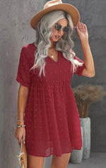 Load image into Gallery viewer, Babydoll Pom Dress