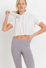 Load image into Gallery viewer, Confetti Print Crop Hoodie