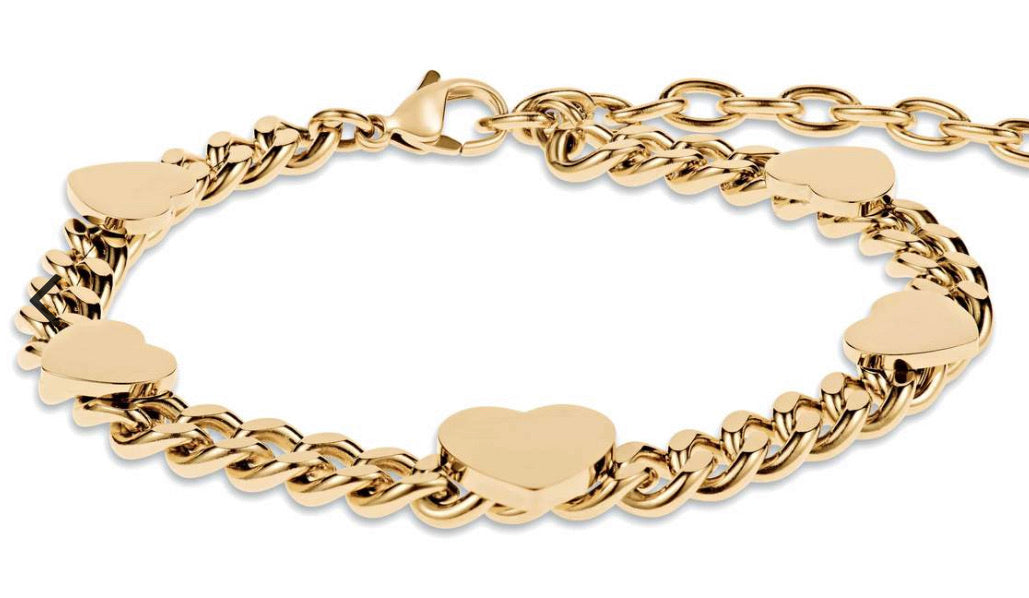 ELLIE VAIL - BRIE HEART CHAIN BRACELET