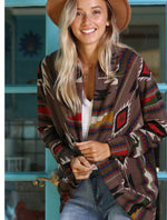 Load image into Gallery viewer, Aztec open front cardigan