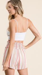 Load image into Gallery viewer, Multi Stripe Shorts - Coral