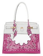 Load image into Gallery viewer, De Tropicale Hand Painted Pink Bandana Edition