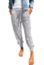 Load image into Gallery viewer, White Leopard Print Jogger