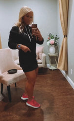 Load image into Gallery viewer, Browela Hoodie Sweatshirt Dress
