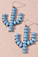 Load image into Gallery viewer, Cactus Stone earrings
