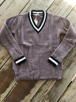 Load image into Gallery viewer, Mauve Varsity Sweater
